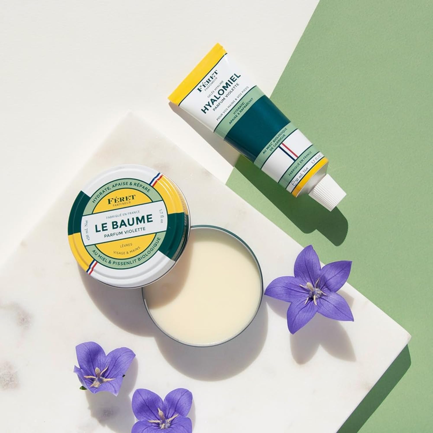 Feret Le Baume Multi-Purpose Balm – Violette | Deep Hydration for Lips, Skin & Cuticles – Made in France