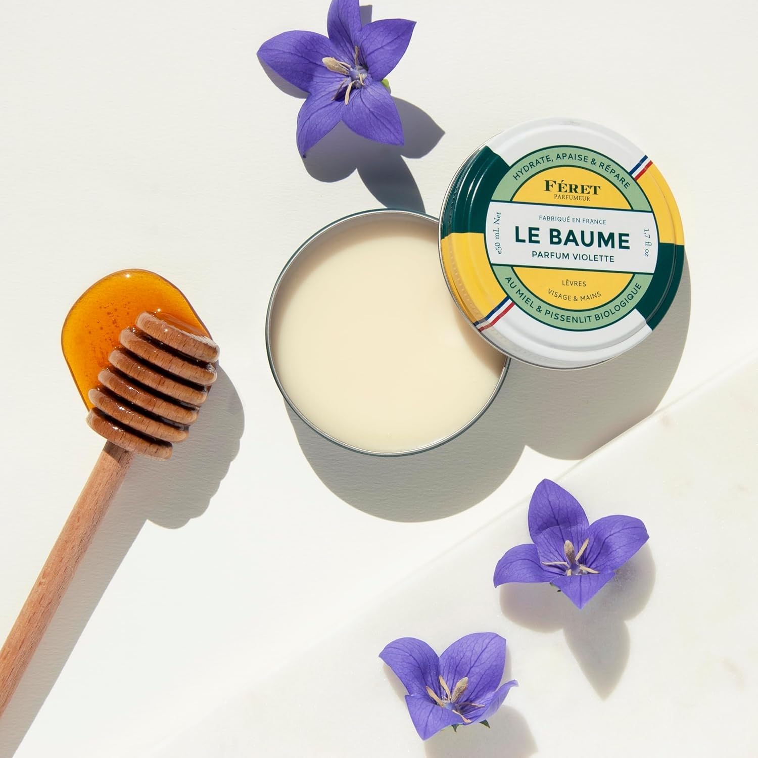 Feret Le Baume Multi-Purpose Balm – Violette | Deep Hydration for Lips, Skin & Cuticles – Made in France