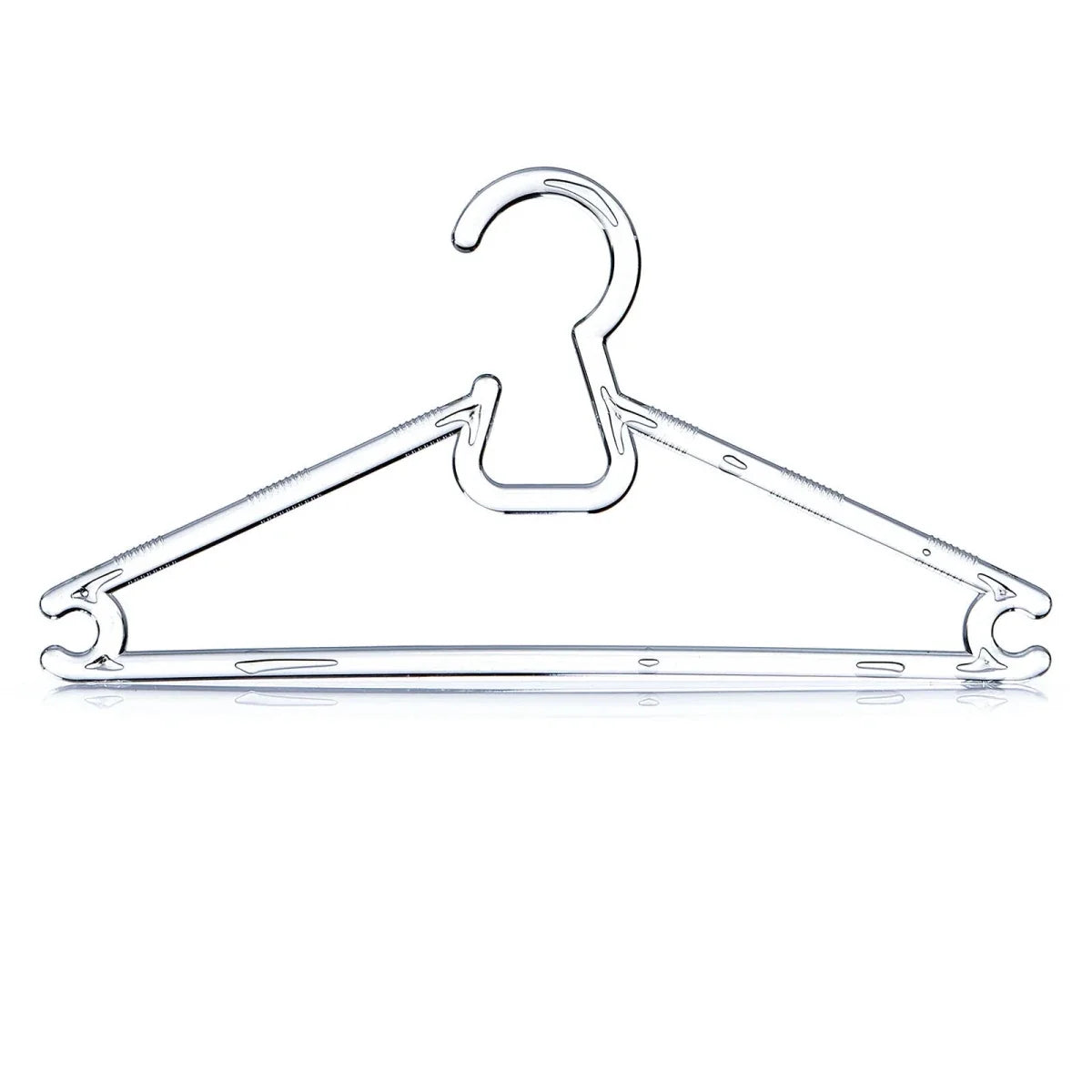 HelloBaby 6 Pack Crystal Transparent Baby Hangers - Transparent