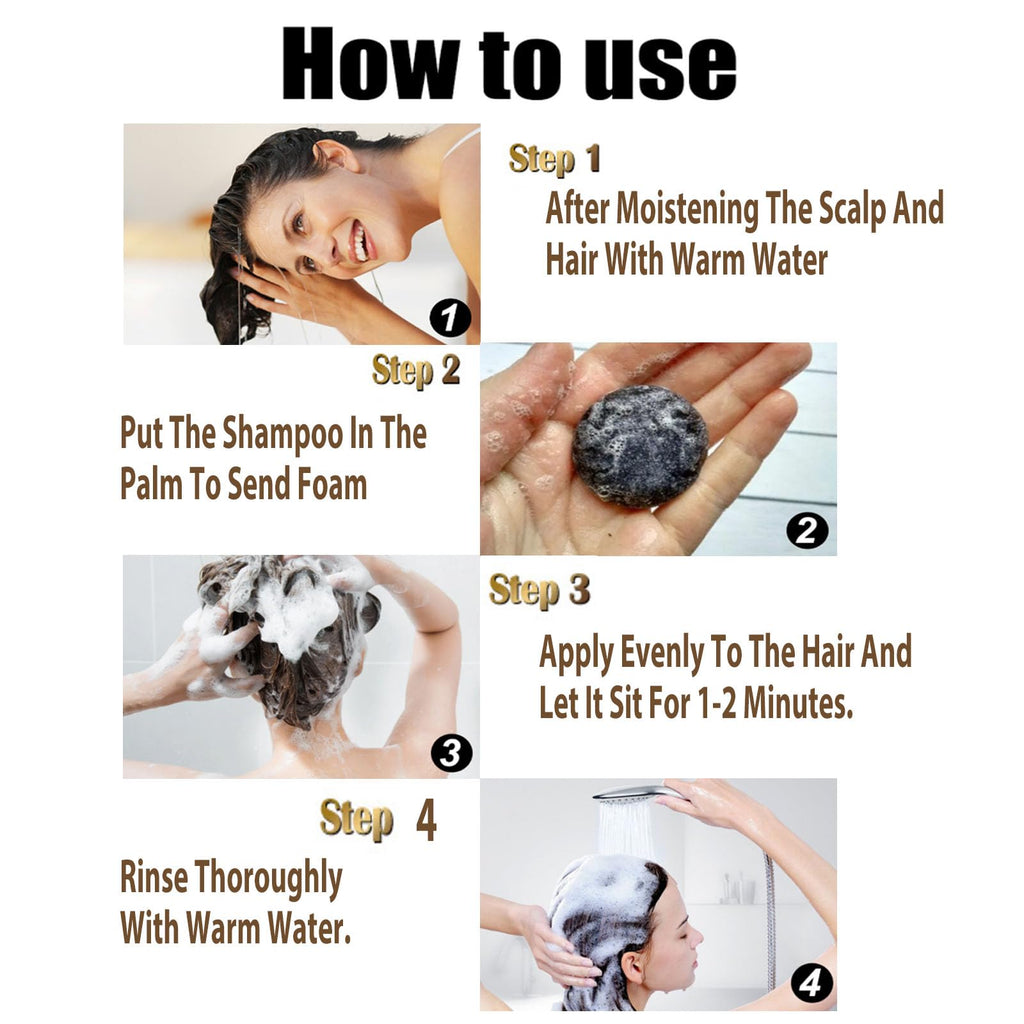 F FENG PEI Gray Hair Reverse Bar Soap – Black Shampoo Bar for Hair & Beard Darkening (2 Pcs)
