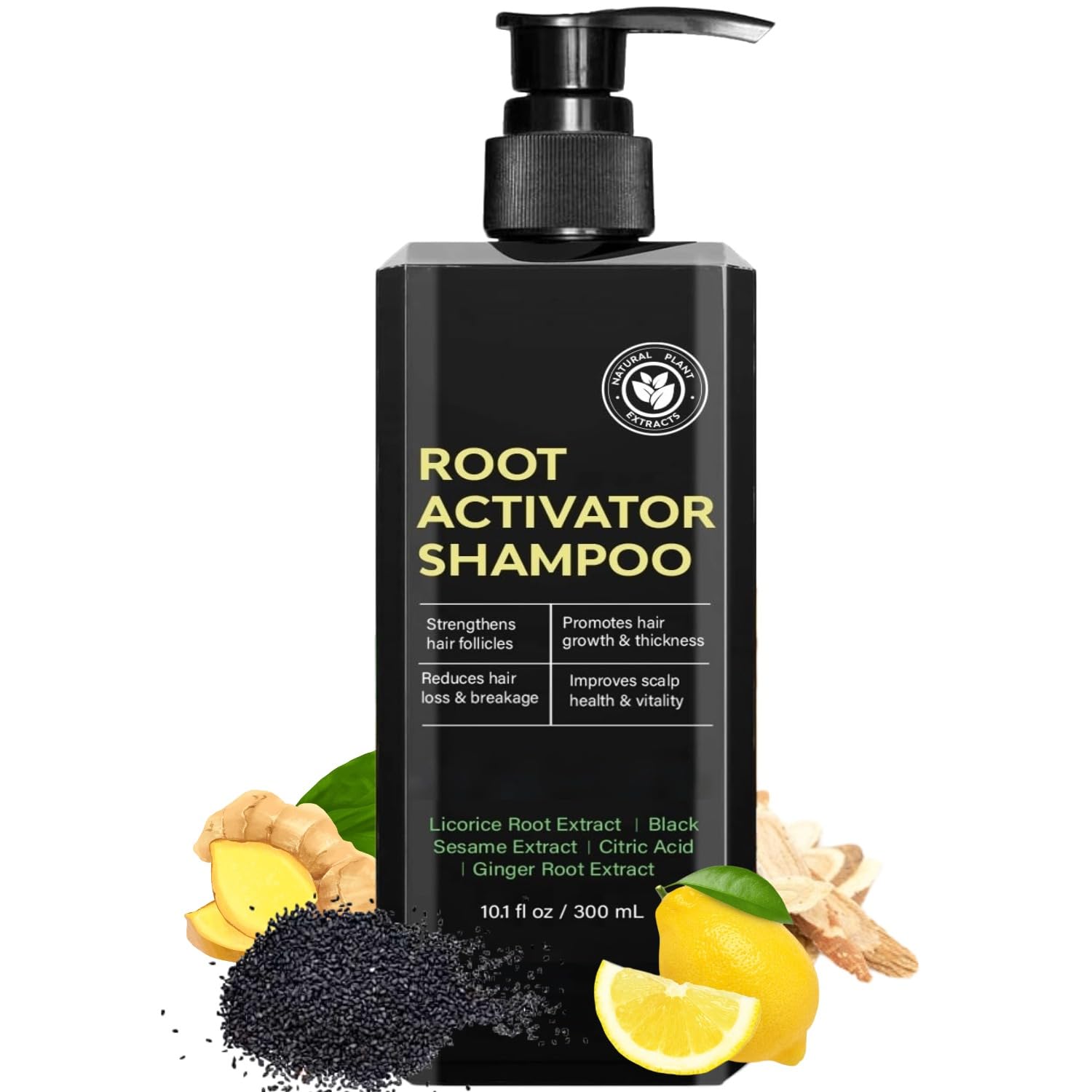 Root Activator Shampoo by FHH – Natural Hair Regrowth Shampoo for Men & Women | 300 ml
