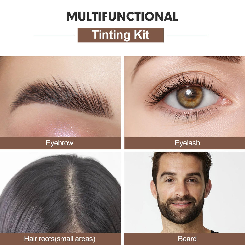 FIAHNG Lash Color Kit – DIY Brow & Lash Tint, Lasts 4-6 Weeks (Black)