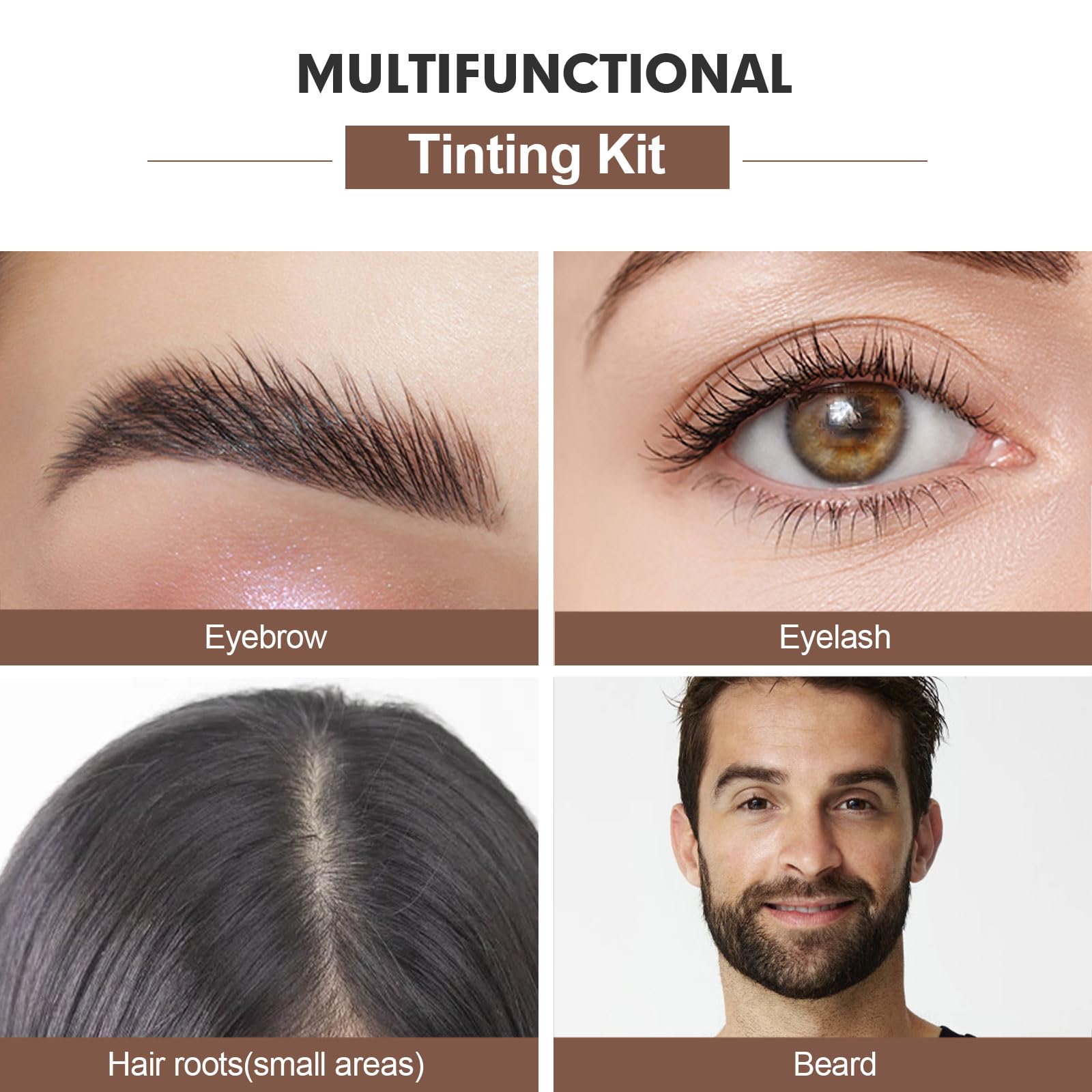 FIAHNG Lash Color Kit – DIY Brow & Lash Tint, Lasts 4-6 Weeks (Black)