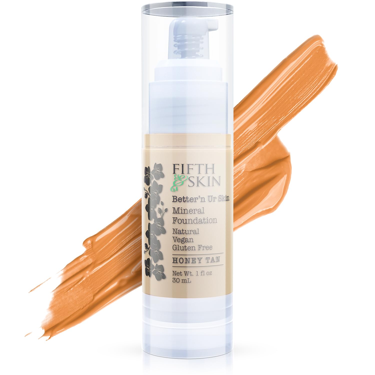 Fifth & Skin Better’n Ur Skin Foundation Honey Tan – Buildable, Natural, Vegan & Palm-Free