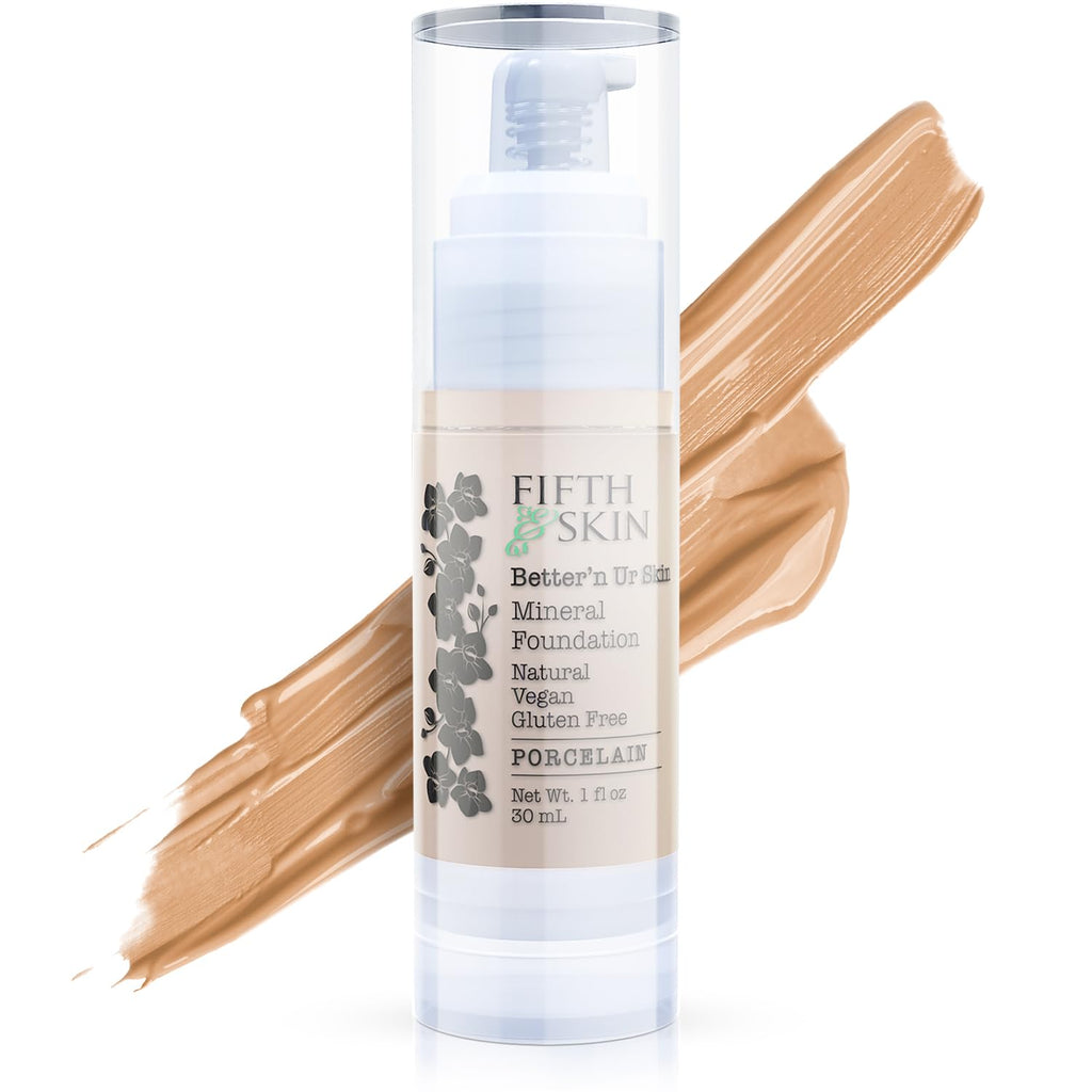 Fifth & Skin Better’n Ur Skin Foundation Porcelain – Buildable, Natural, Vegan, Palm-Free