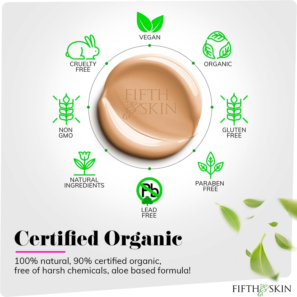 Fifth & Skin Better’n Ur Skin Foundation Porcelain – Buildable, Natural, Vegan, Palm-Free
