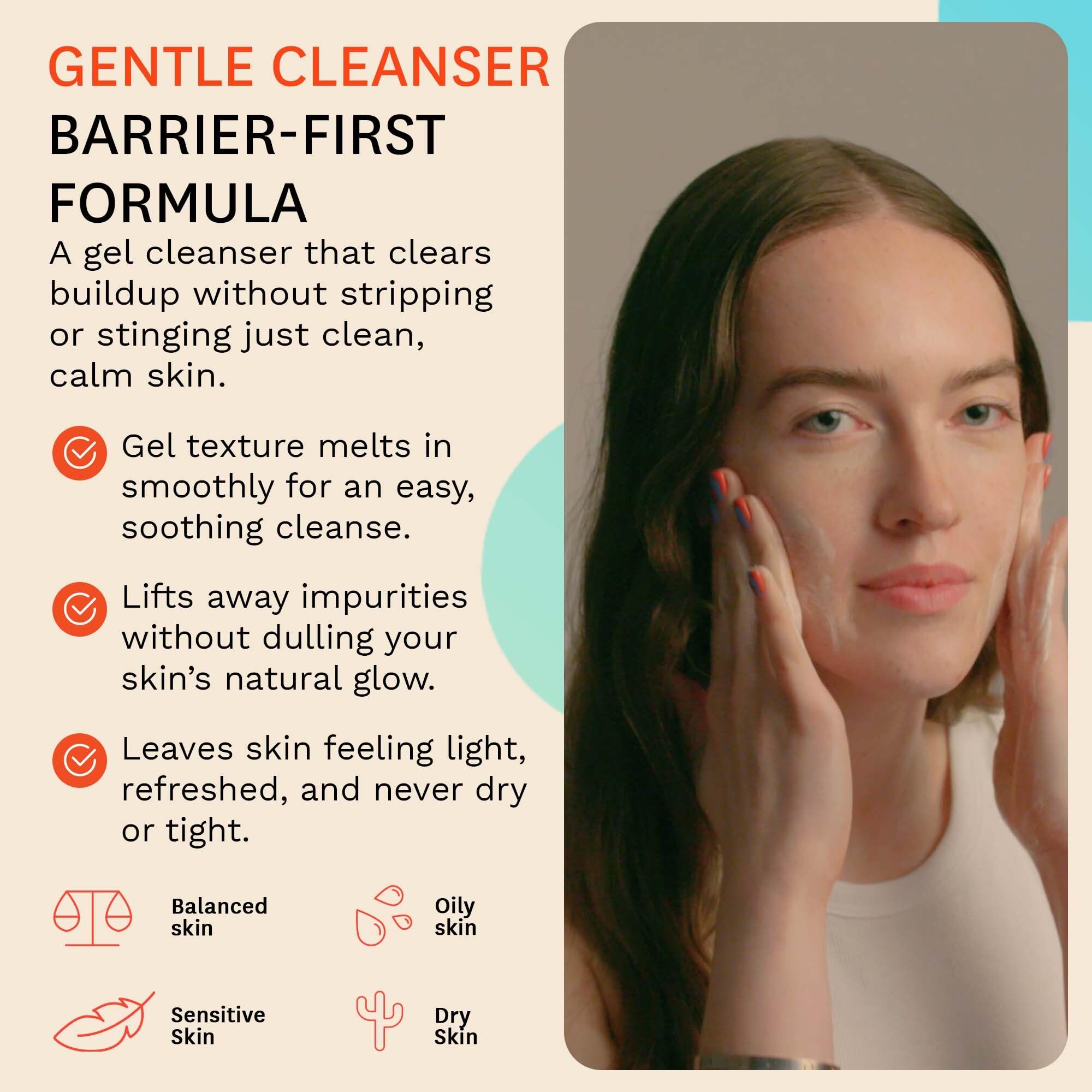 Fig.1 Clarifying Gel Cleanser – AHA/BHA Tea Tree for Oily & Sensitive Skin | Deep Pore Cleansing, 100ml