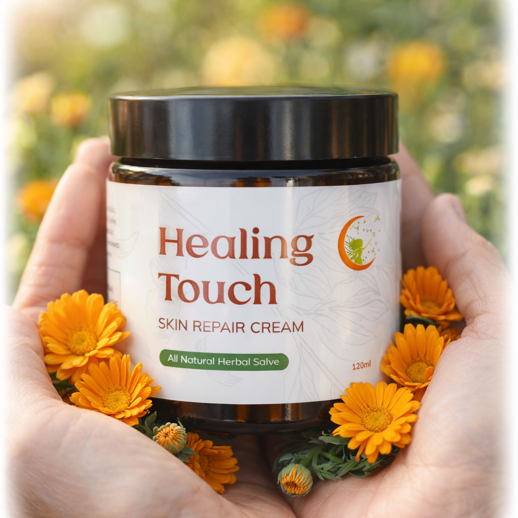 Healing Touch Skin Moisturise & Repair Cream - skin conditions, after sun, tattoo care, cuts, burns...