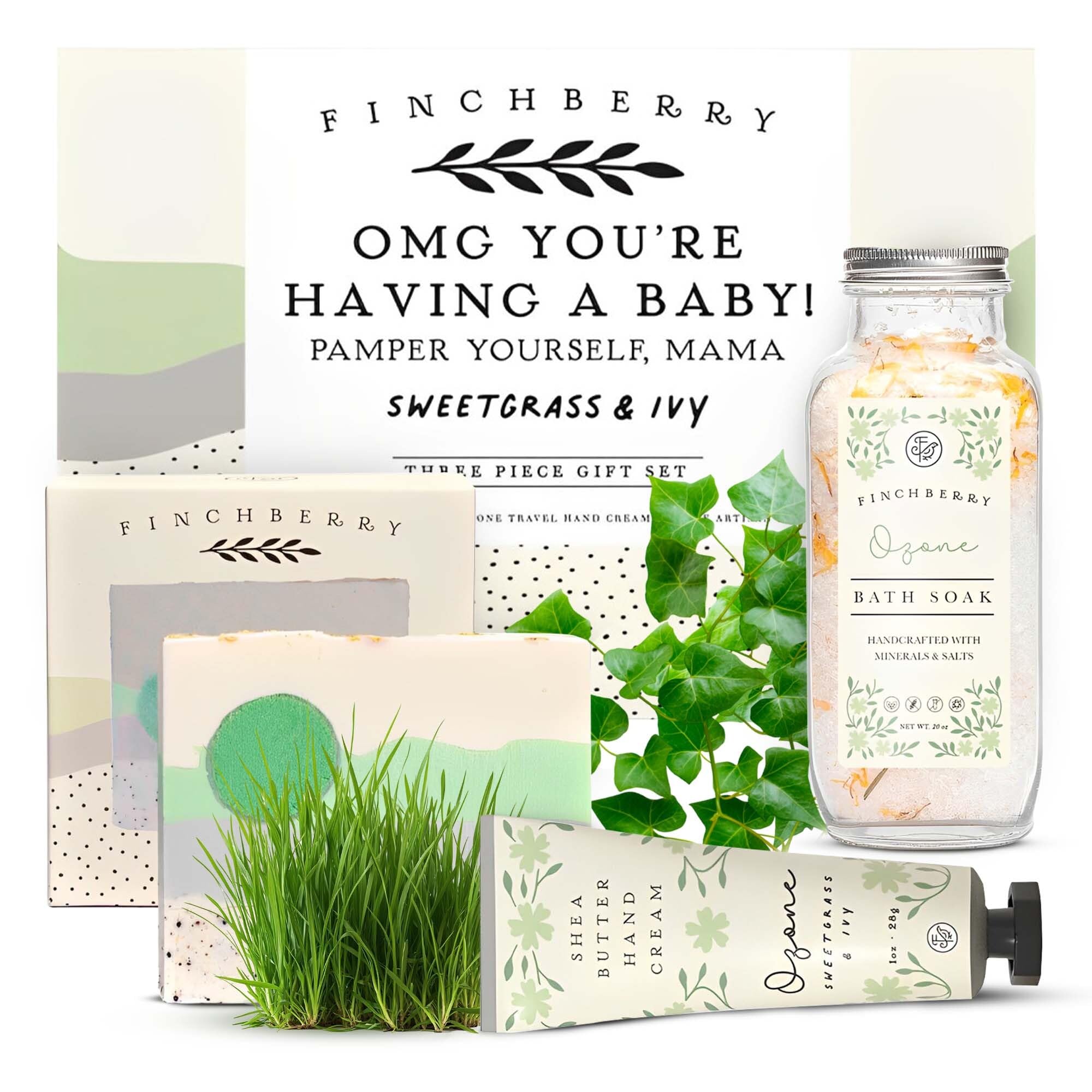 FinchBerry 3-Piece Gift Set OMG You're Having a Baby – Baby Shower & New Mom Care