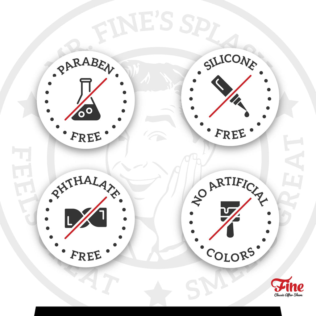 Fine Men's Aftershave Barber Blue – Alcohol-Based, Soothing Post-Shave Balm (100ml)
