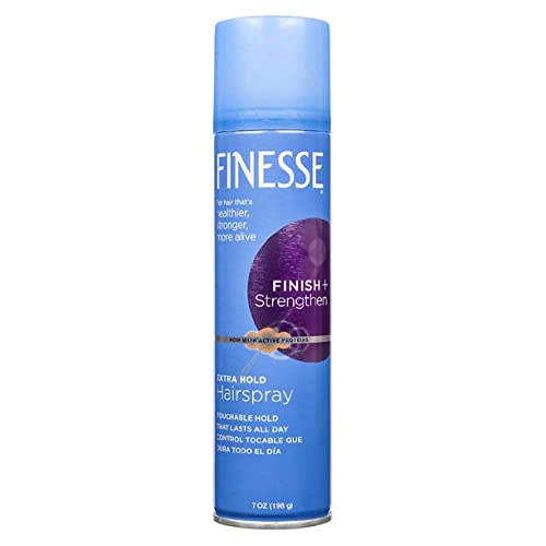 Finesse Extra Hold Aerosol Hairspray 7 oz – Pack of 6 | Unscented