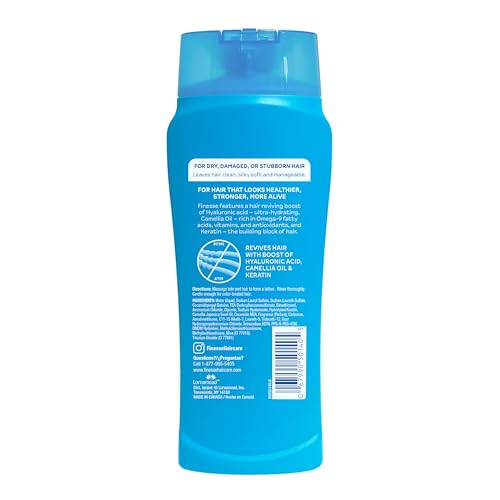 FINESSE Restore + Strengthen 2in1 Shampoo + Conditioner – Moisturize & Repair Dry or Damaged Hair | Pack of 6, 13 oz