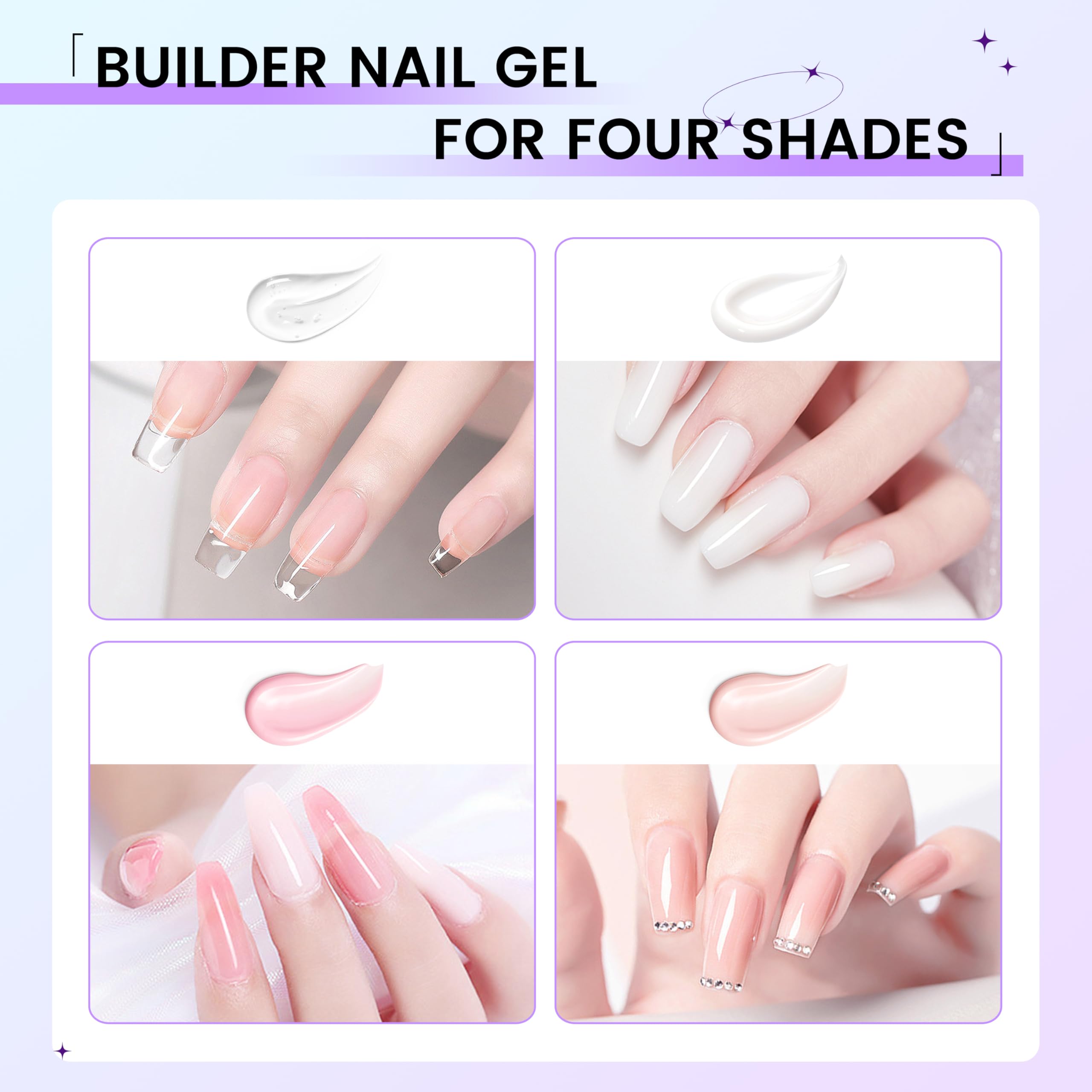 Finger Secret 60g Pink Builder Gel – Durable Hard Gel for 3D Nail Extensions & Nail Art (2.1oz)