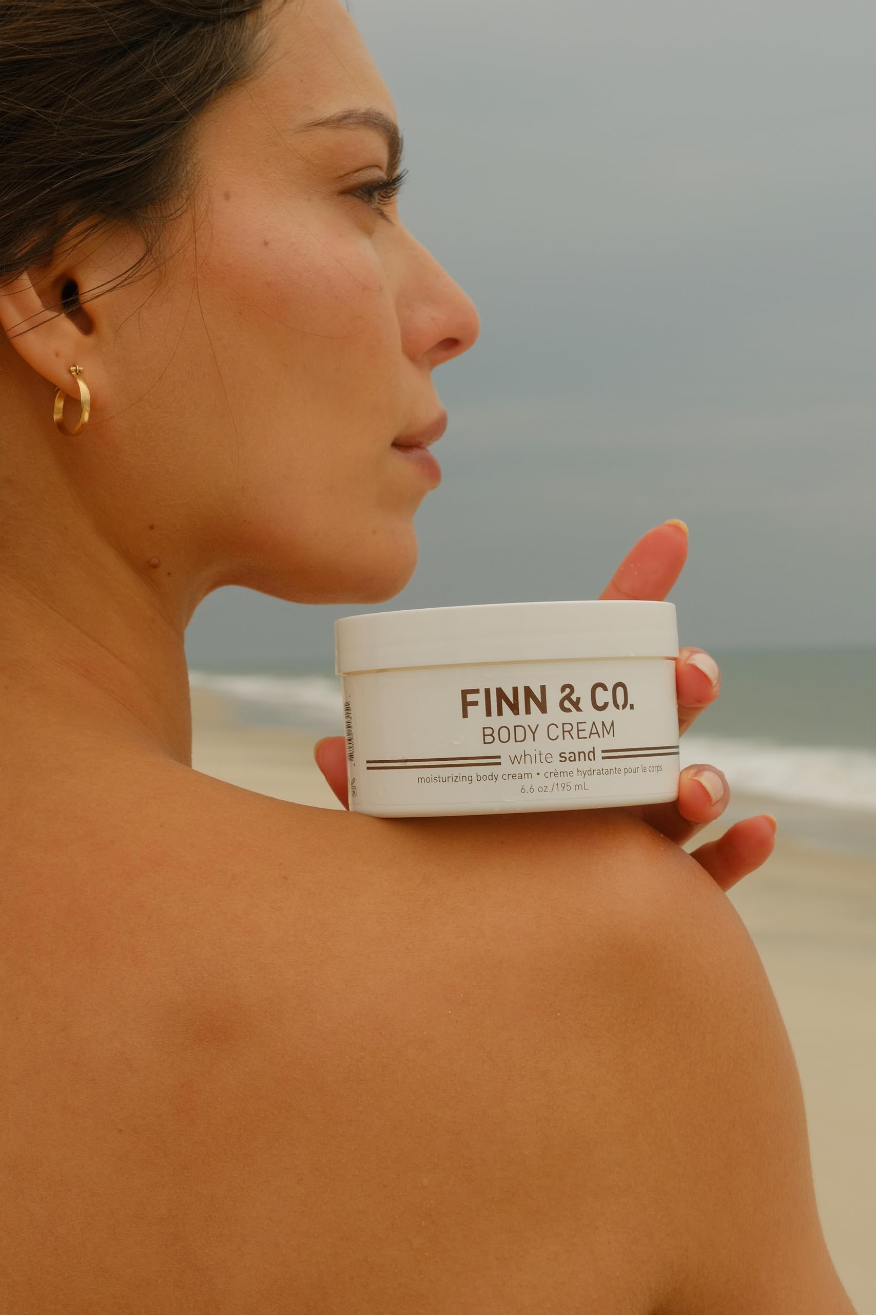 FINN & CO White Sand Body Cream – Hydrating Shea Butter Moisturizer with Vitamins A, C & E | Paraben Free, Cruelty Free, Beach Scent | 6.6 oz