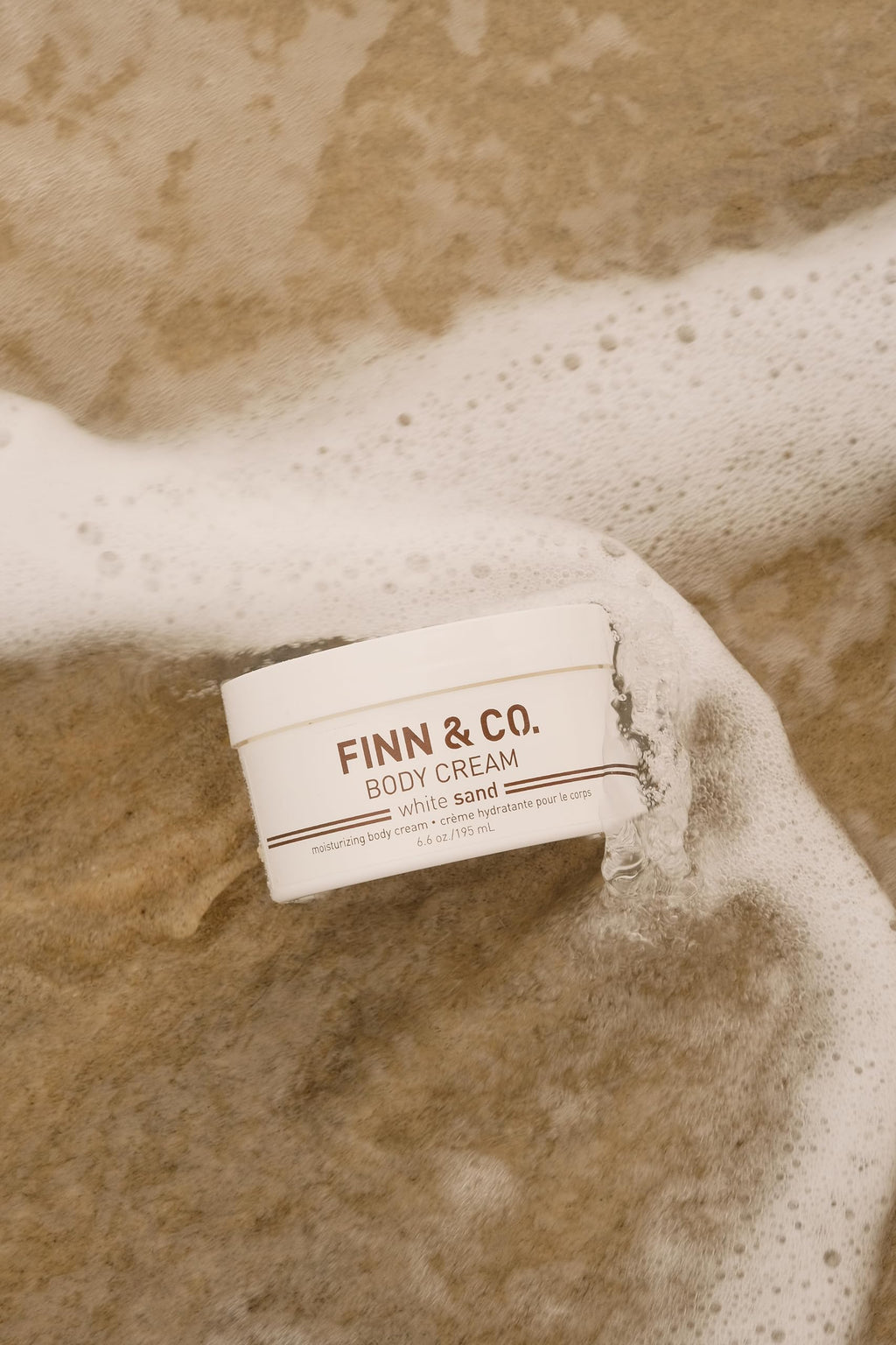 FINN & CO White Sand Body Cream – Hydrating Shea Butter Moisturizer with Vitamins A, C & E | Paraben Free, Cruelty Free, Beach Scent | 6.6 oz