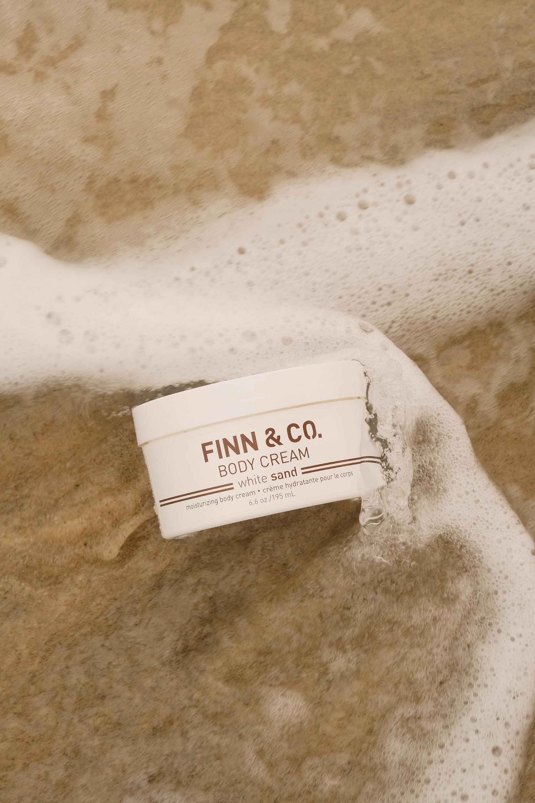 FINN & CO White Sand Body Cream – Hydrating Shea Butter Moisturizer with Vitamins A, C & E | Paraben Free, Cruelty Free, Beach Scent | 6.6 oz