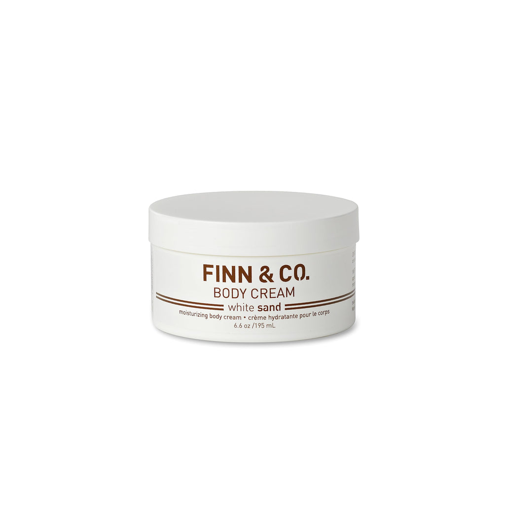 FINN & CO White Sand Body Cream – Hydrating Shea Butter Moisturizer with Vitamins A, C & E | Paraben Free, Cruelty Free, Beach Scent | 6.6 oz