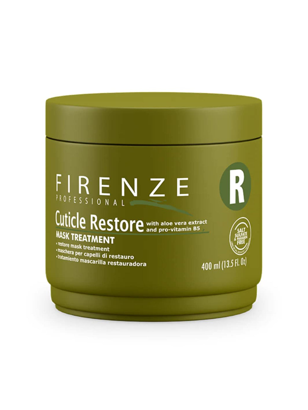 Firenze Professional Cuticle Restore Mask Treatment – Salt Sulfate Free, Paraben Free, 13.5 oz + Free Red Gift Bag