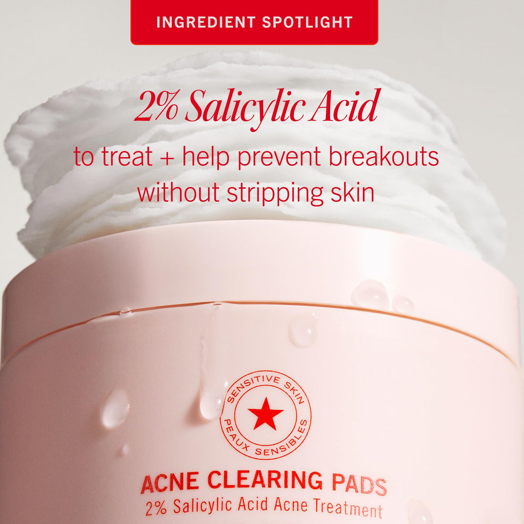 First Aid Beauty Acne Pads – 2% Salicylic Acid, Maximum Strength (60-ct)