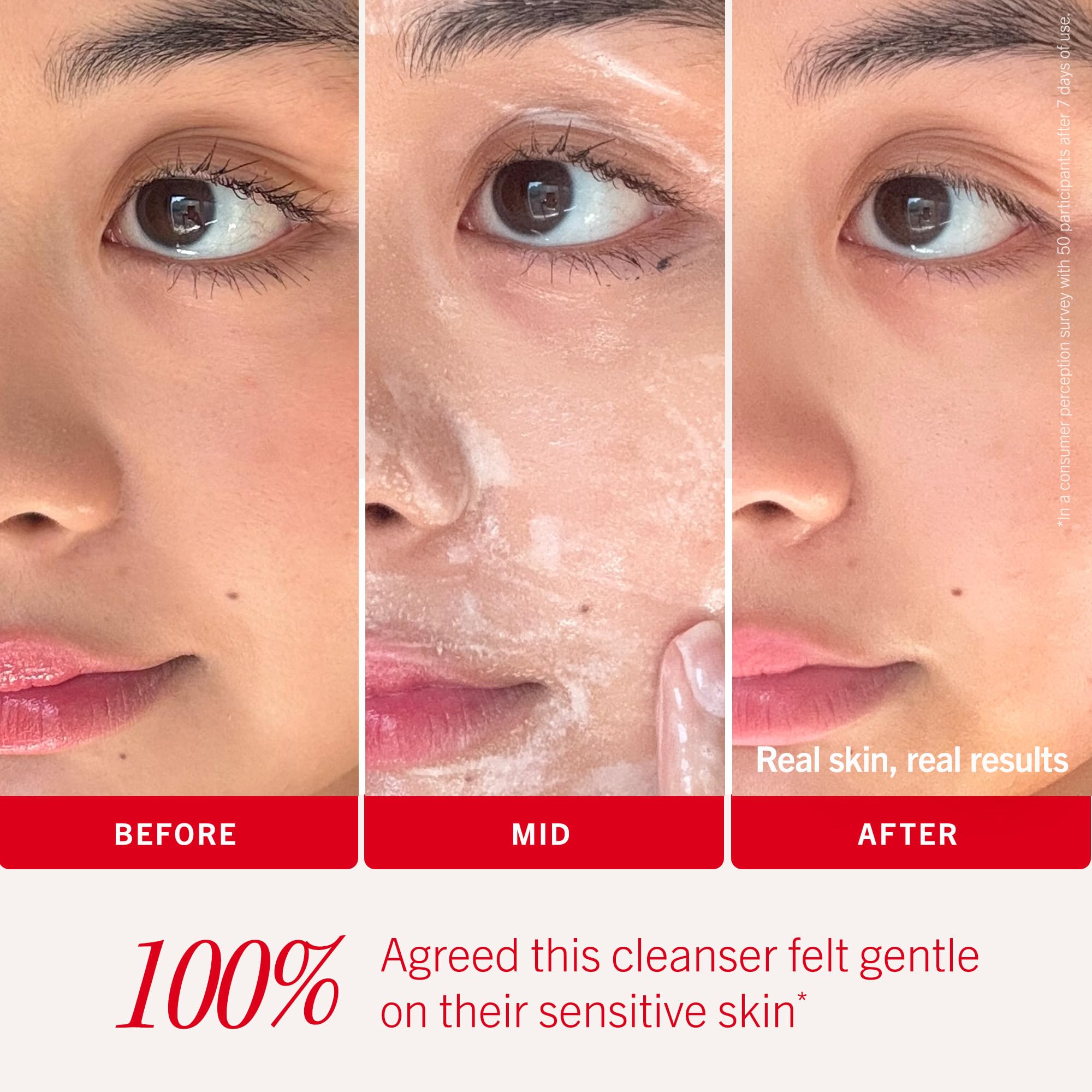 First Aid Beauty Ultra Gentle Cream-to-Foam Cleanser – Makeup Remover & Facial Cleanser, 10 oz