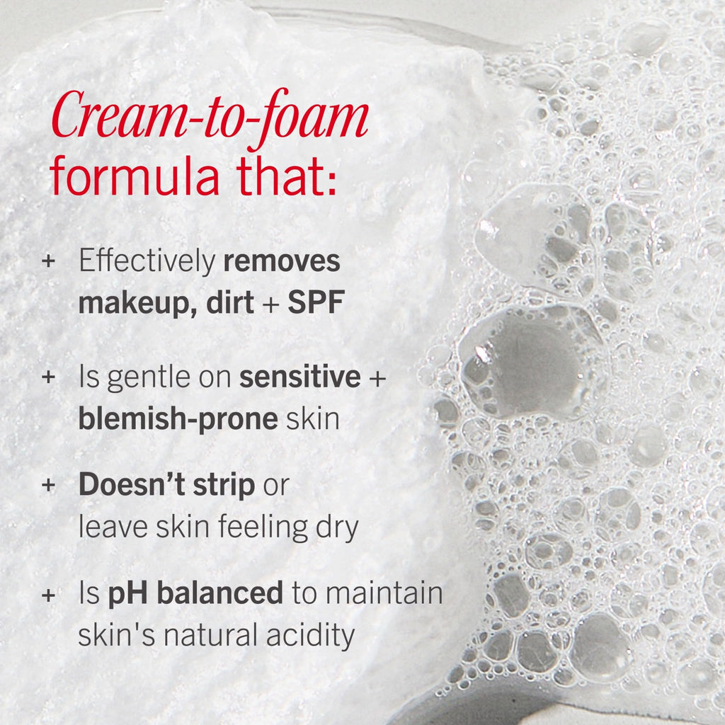 First Aid Beauty Ultra Gentle Cream-to-Foam Cleanser – Makeup Remover & Facial Cleanser, 10 oz