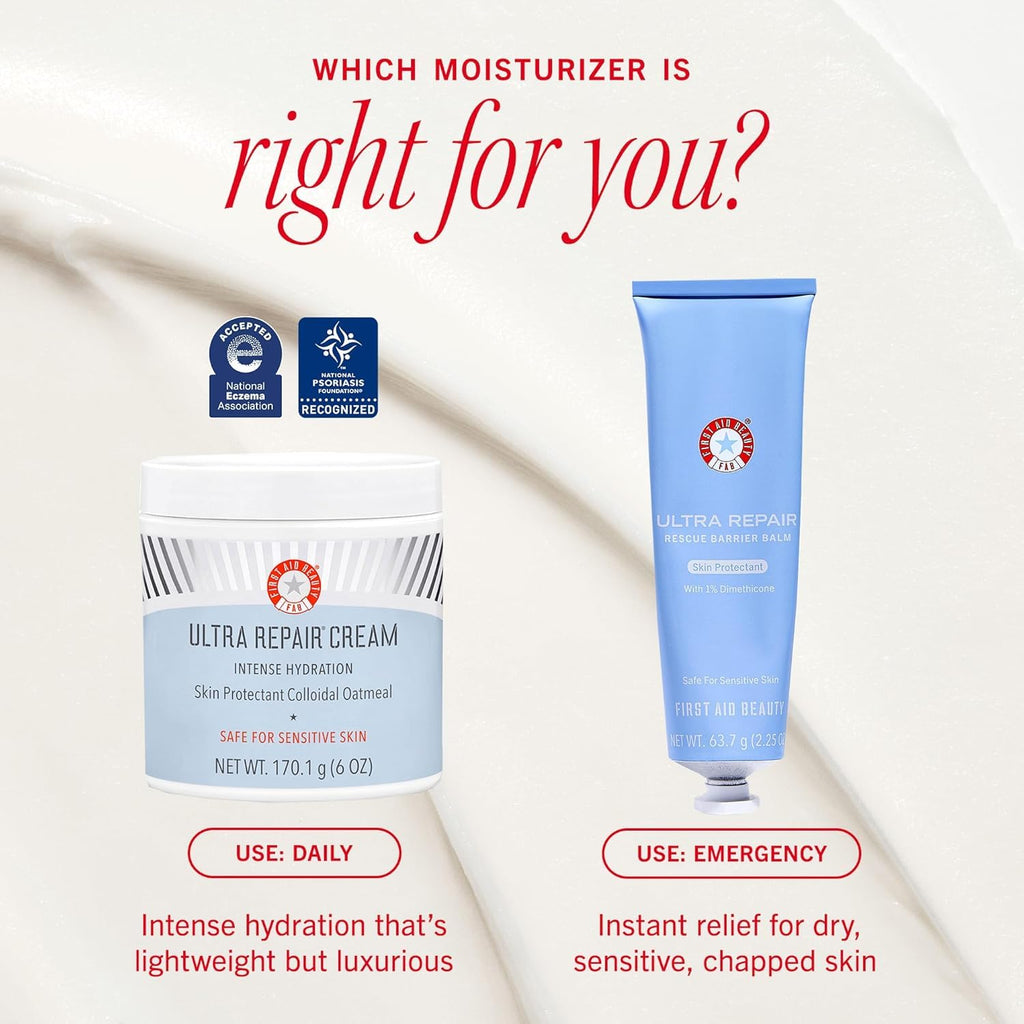 First Aid Beauty Ultra Repair Cream – 14 oz Vanilla Cinnamon | Deep Hydration