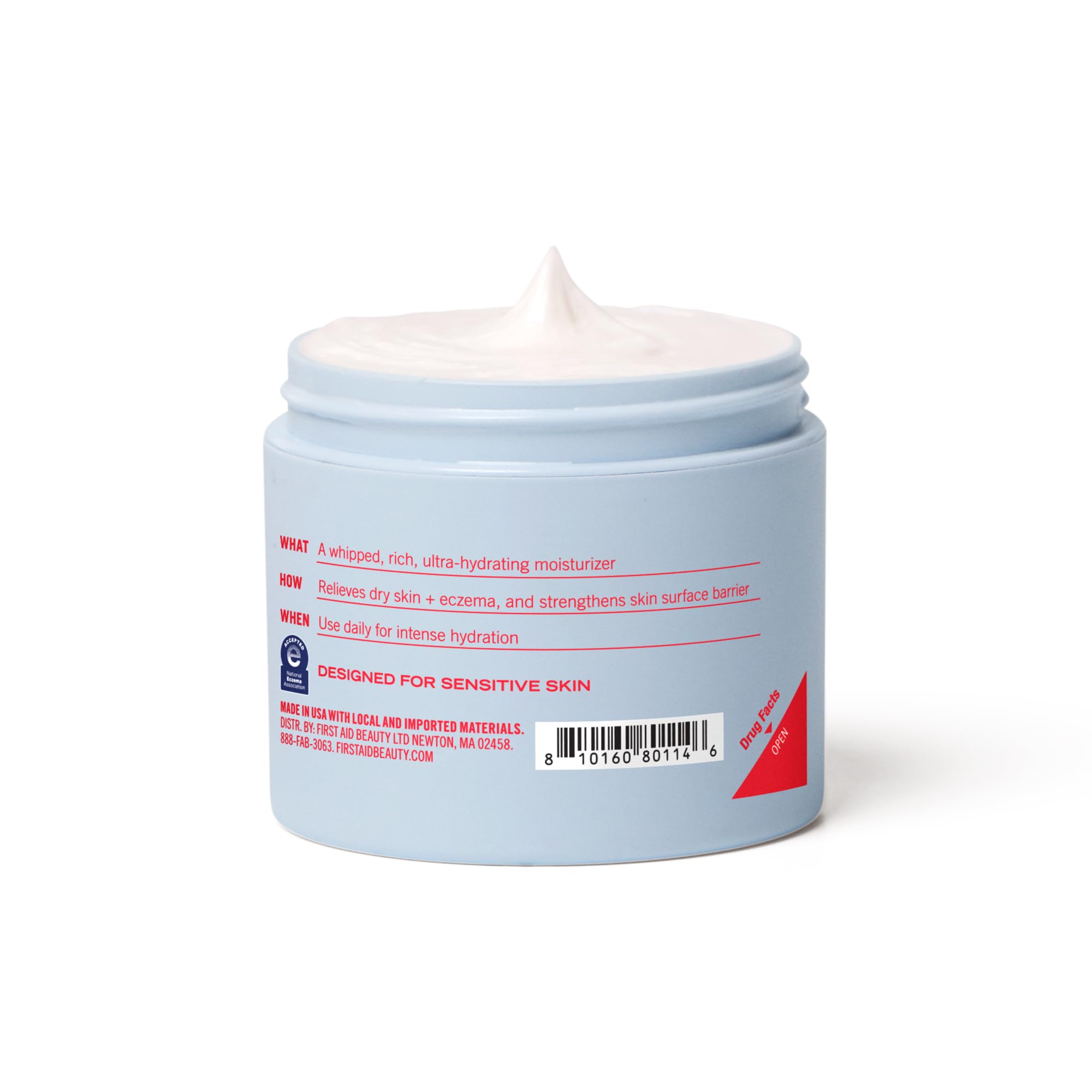 First Aid Beauty Ultra Repair Cream – Intense Hydration for Face & Body, Barrier Support in 7 Days (6 oz)
