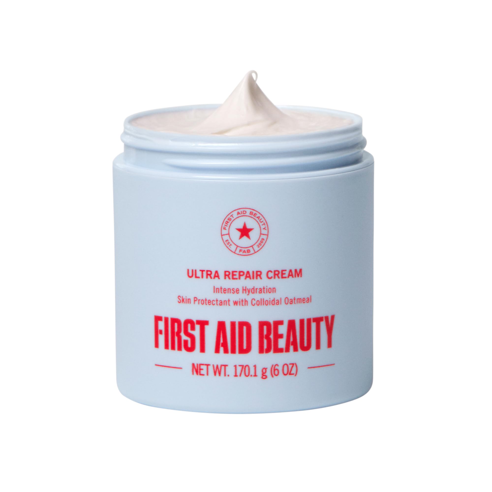 First Aid Beauty Ultra Repair Cream – Intense Hydration for Face & Body, Barrier Support in 7 Days (6 oz)