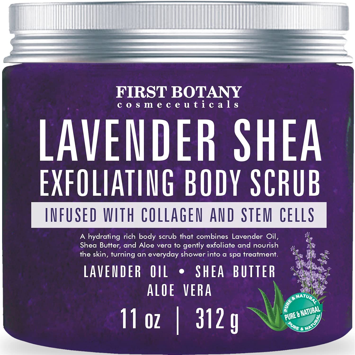 First Botany Body Scrub – Natural Lavender Exfoliating Salt Scrub & Body Souffle