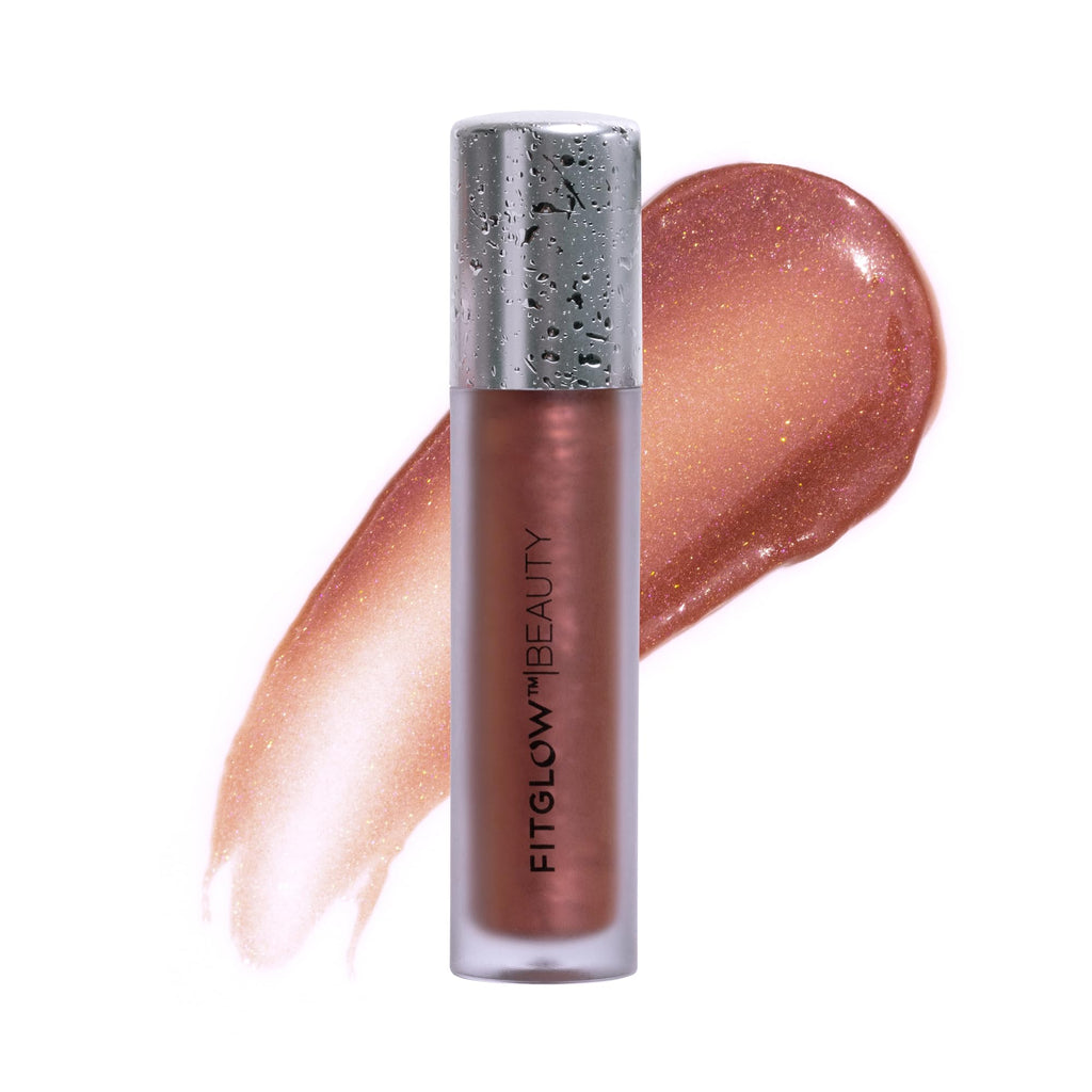 FITGLOW Lip Colour Serum | Hydrating Lip Gloss with Buildable Color – Beach Glow
