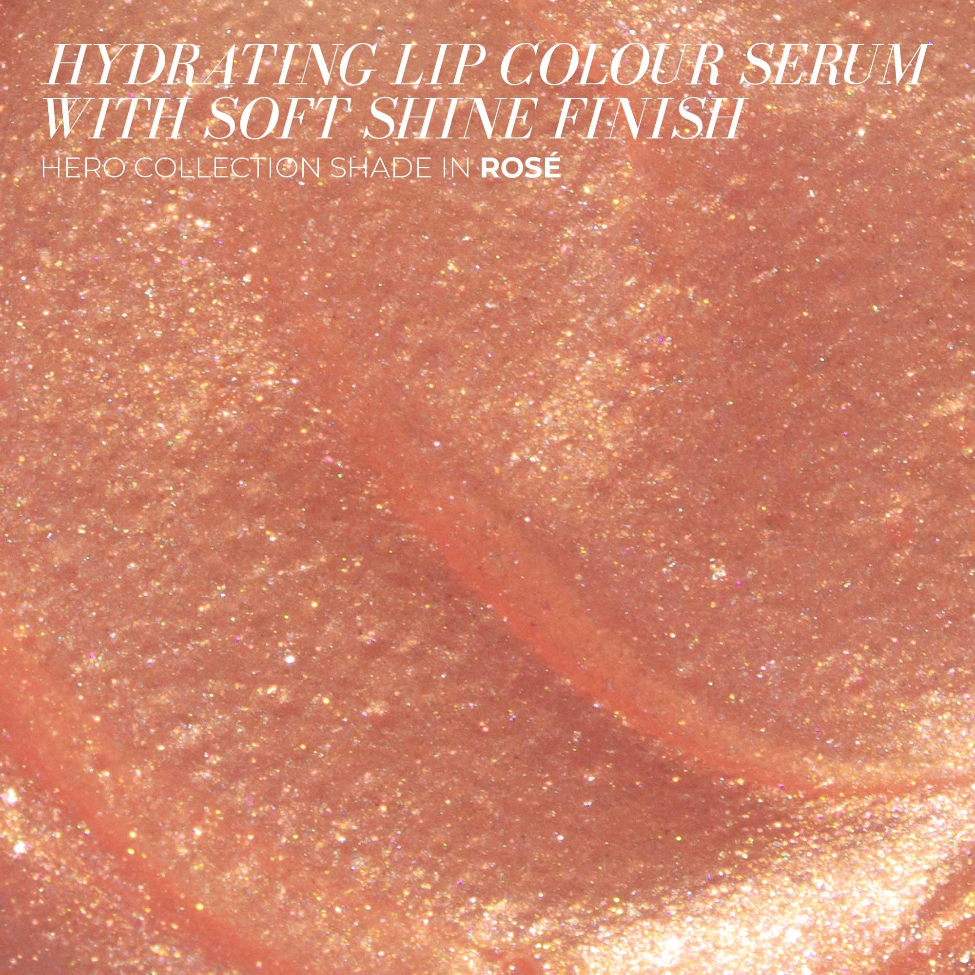 FITGLOW Beauty Lip Colour Serum Rosé | Hydrating Lip Gloss with Collagen & Pomegranate Sterols