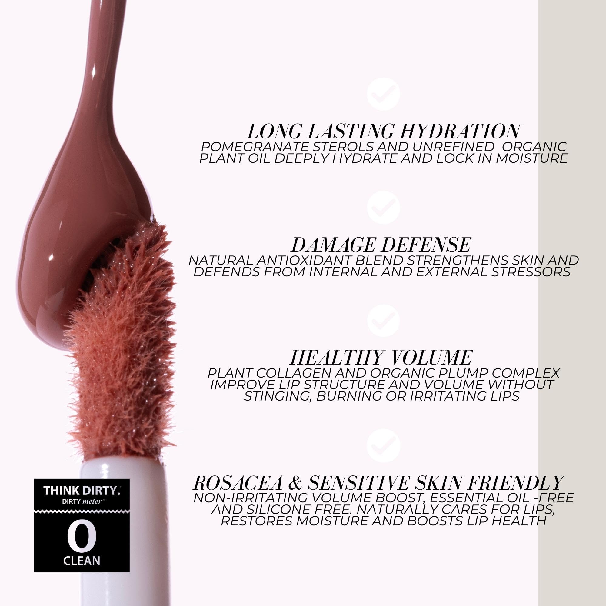 FITGLOW Lip Colour Serum | Hydrating Lip Gloss with Buildable Color – Beach Glow