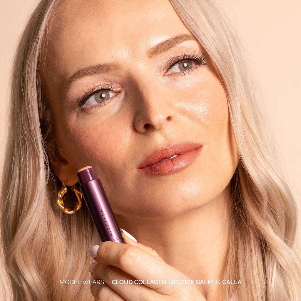 Fitglow Beauty Cloud Collagen Lipstick + Cheek Balm – Multi-Use Lip & Cheek Tint in Calla (4g)