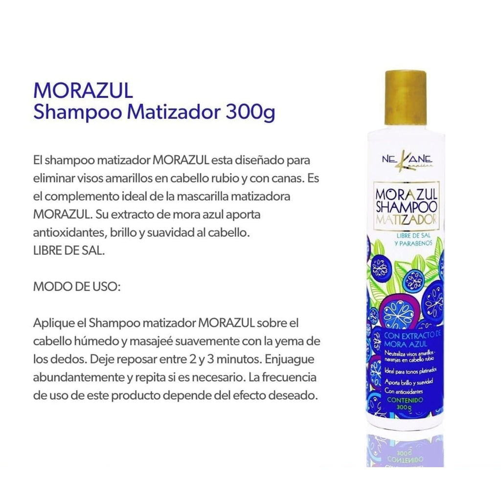 Five Brothers Nekane Azul Toning Shampoo & Hair Mask – Neutralizes Brassiness in Blonde Hair
