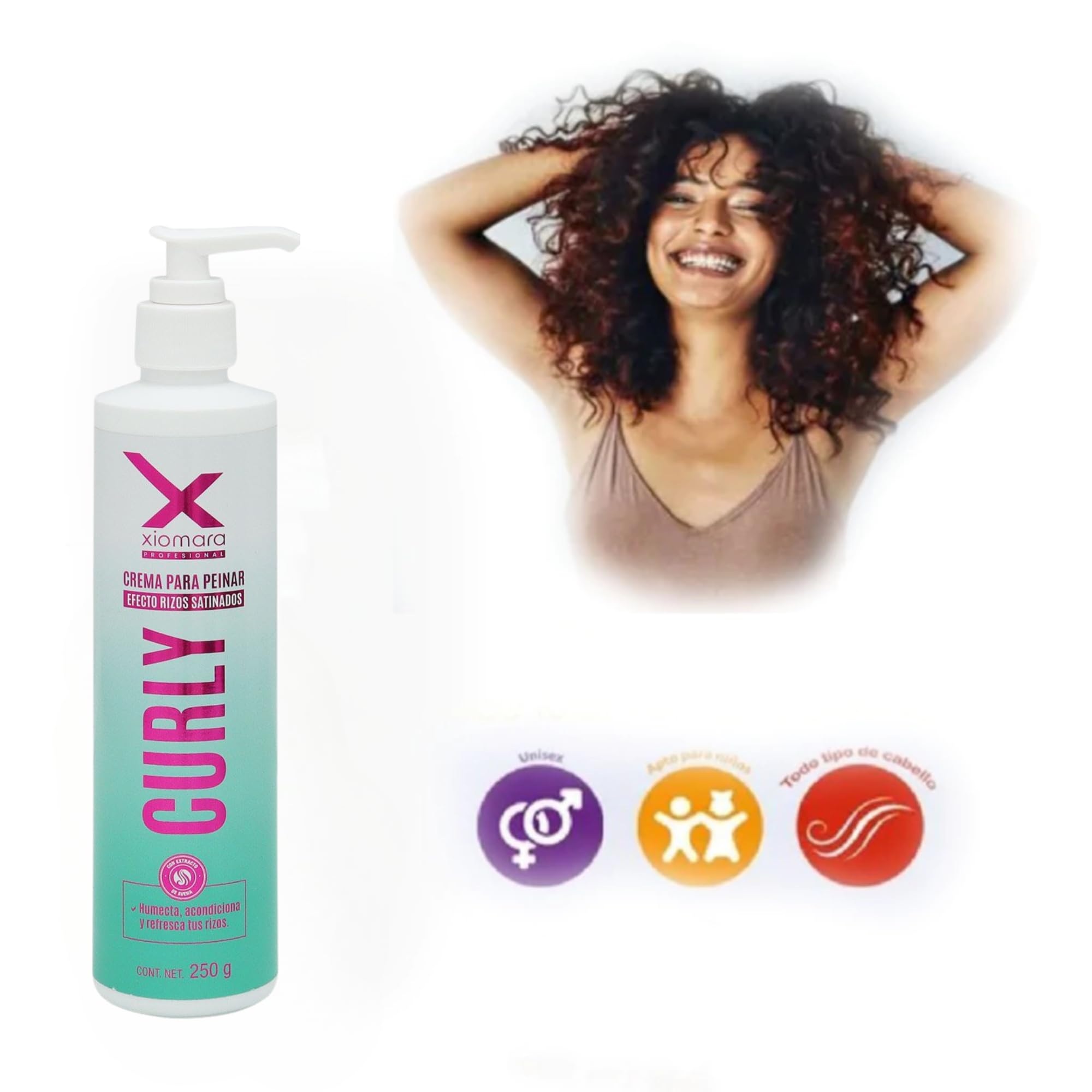 Five Brothers Xiomara Curl Cream — Curl Defining Cream for Wavy & Straight Hair | Frizz Control, 4.85 fl oz