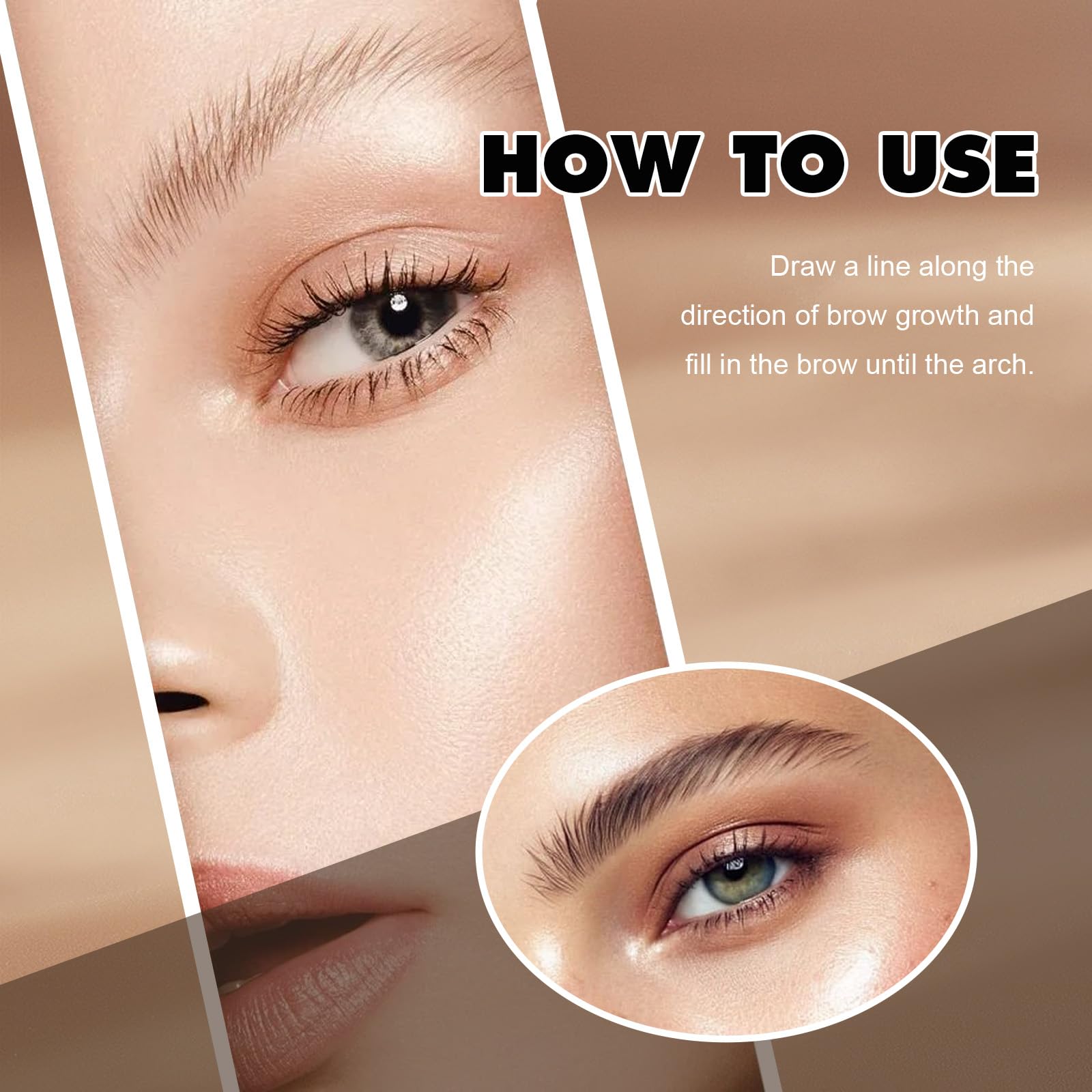 FIZYSKOE 3D Microblading Eyebrow Pencil – Waterproof Fine Tip Light Brown (2pc)