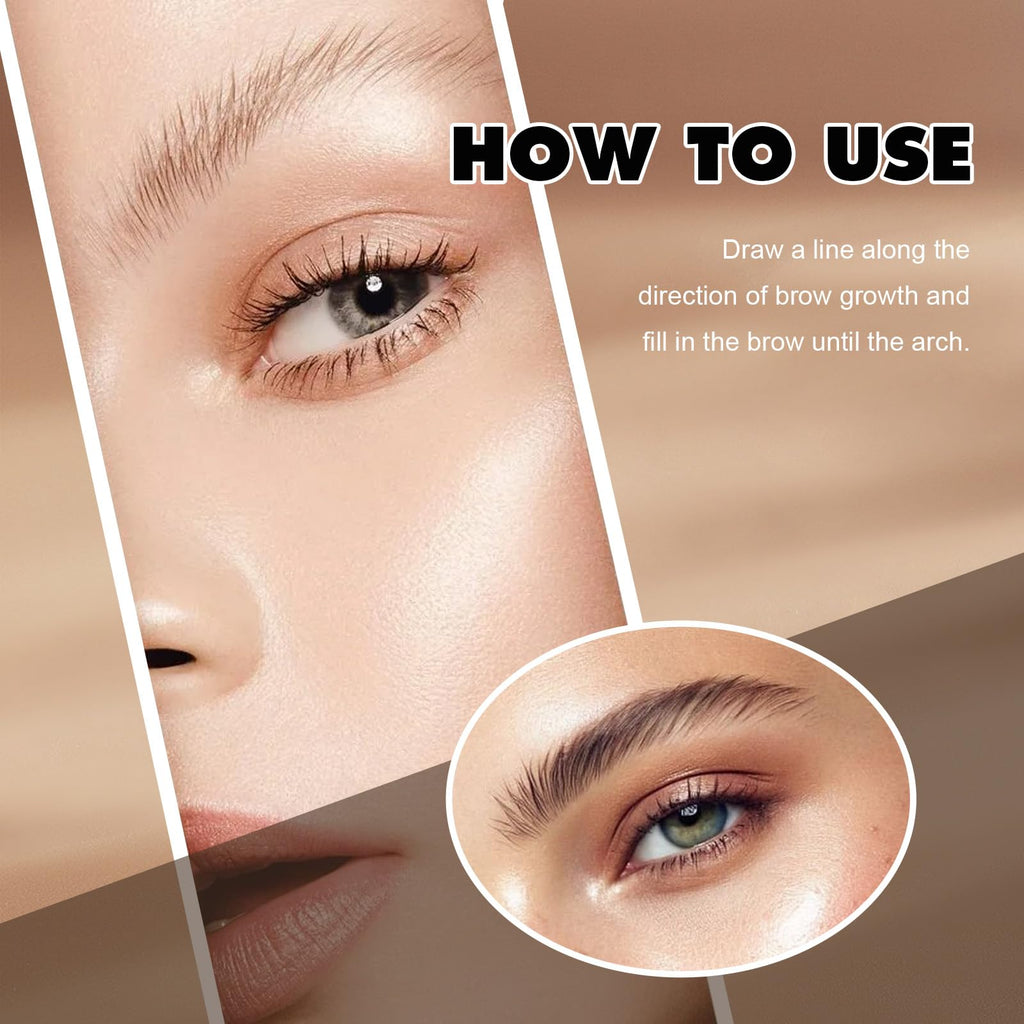 FIZYSKOE 3D Microblading Eyebrow Pencil – Waterproof, Fine Tip Taupe (2pc)