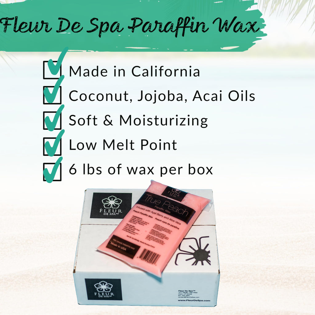 Paraffin Wax Refills 6lb by Fleur De Spa – Made in USA with Coconut and Jojoba Oils