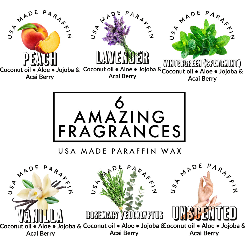 Paraffin Wax Refills 6lb by Fleur De Spa – Made in USA with Coconut and Jojoba Oils