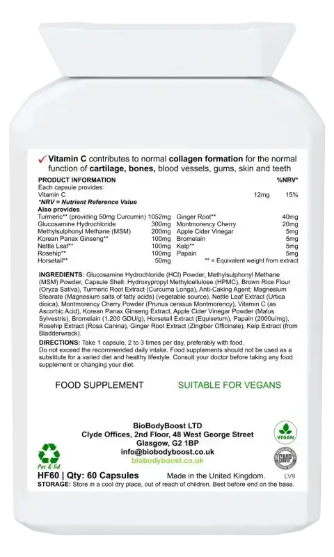 Flexi-Time Glucosamine HCL Complex | Joint Support UK
