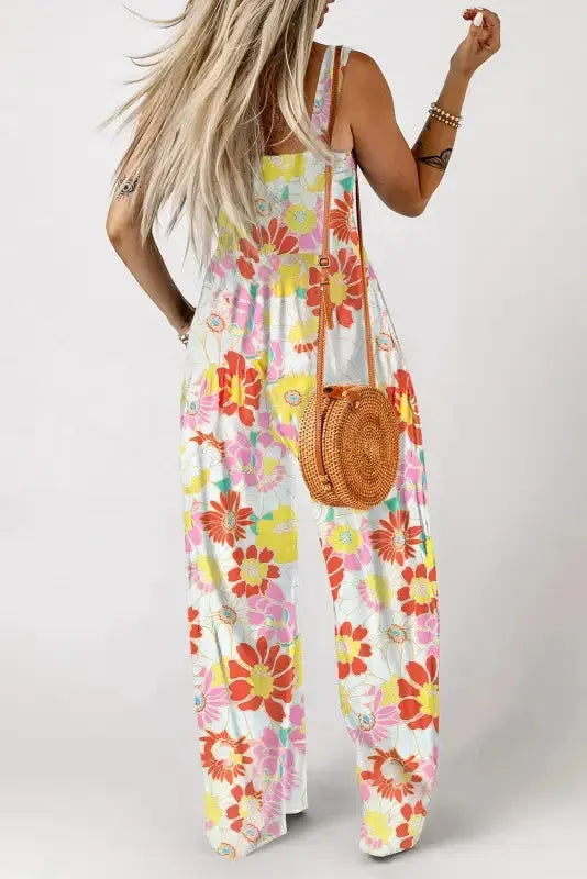 Floral Wide Leg Jumpsuit