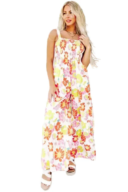 Floral Wide Leg Jumpsuit