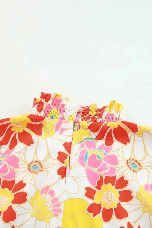 Floral Wide Leg Jumpsuit