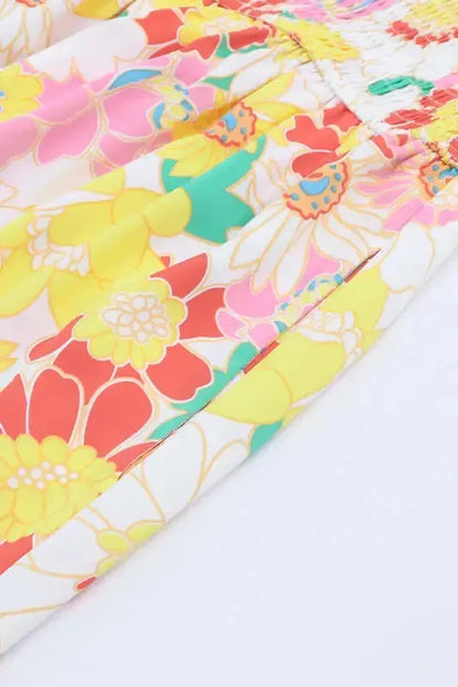Floral Wide Leg Jumpsuit
