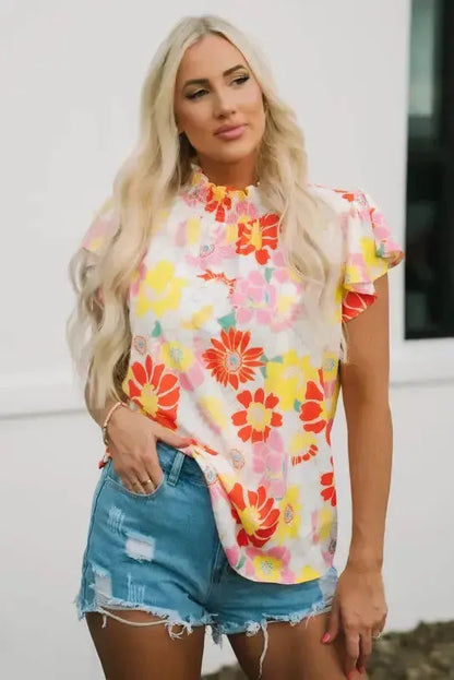 Floral Wide Leg Jumpsuit