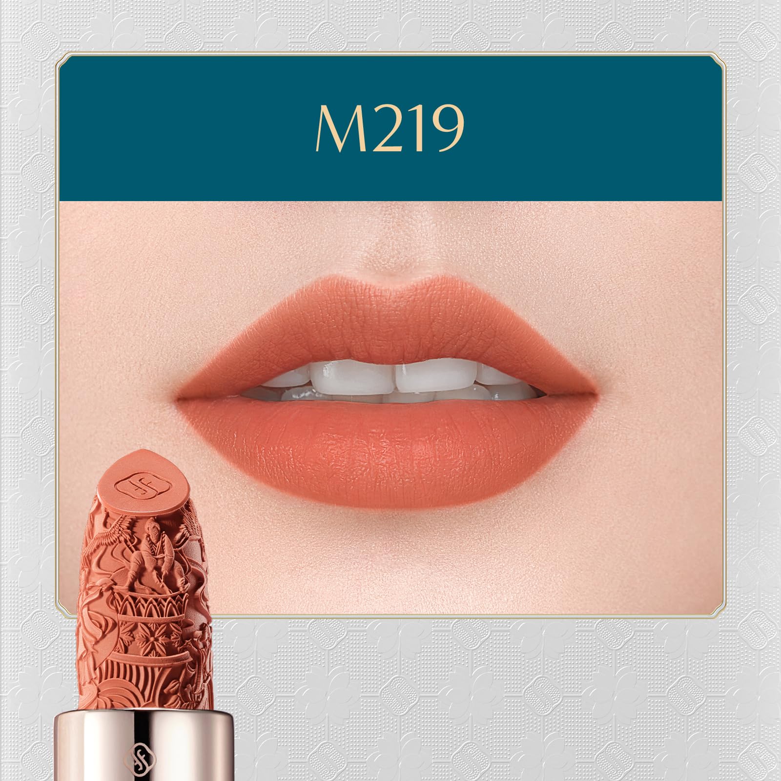 FLORASIS Blooming Rouge Porcelain Lipstick M219 Caramel Amber | Porcelain-Inspired Lip Color
