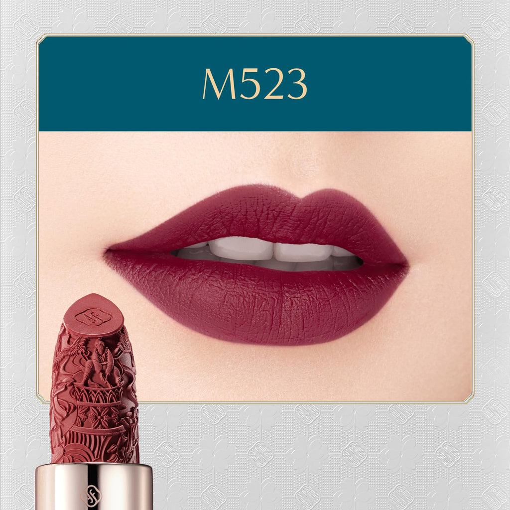 FLORASIS Blooming Rouge Porcelain Lipstick M523 Plum Royale – Porcelain Art Finish