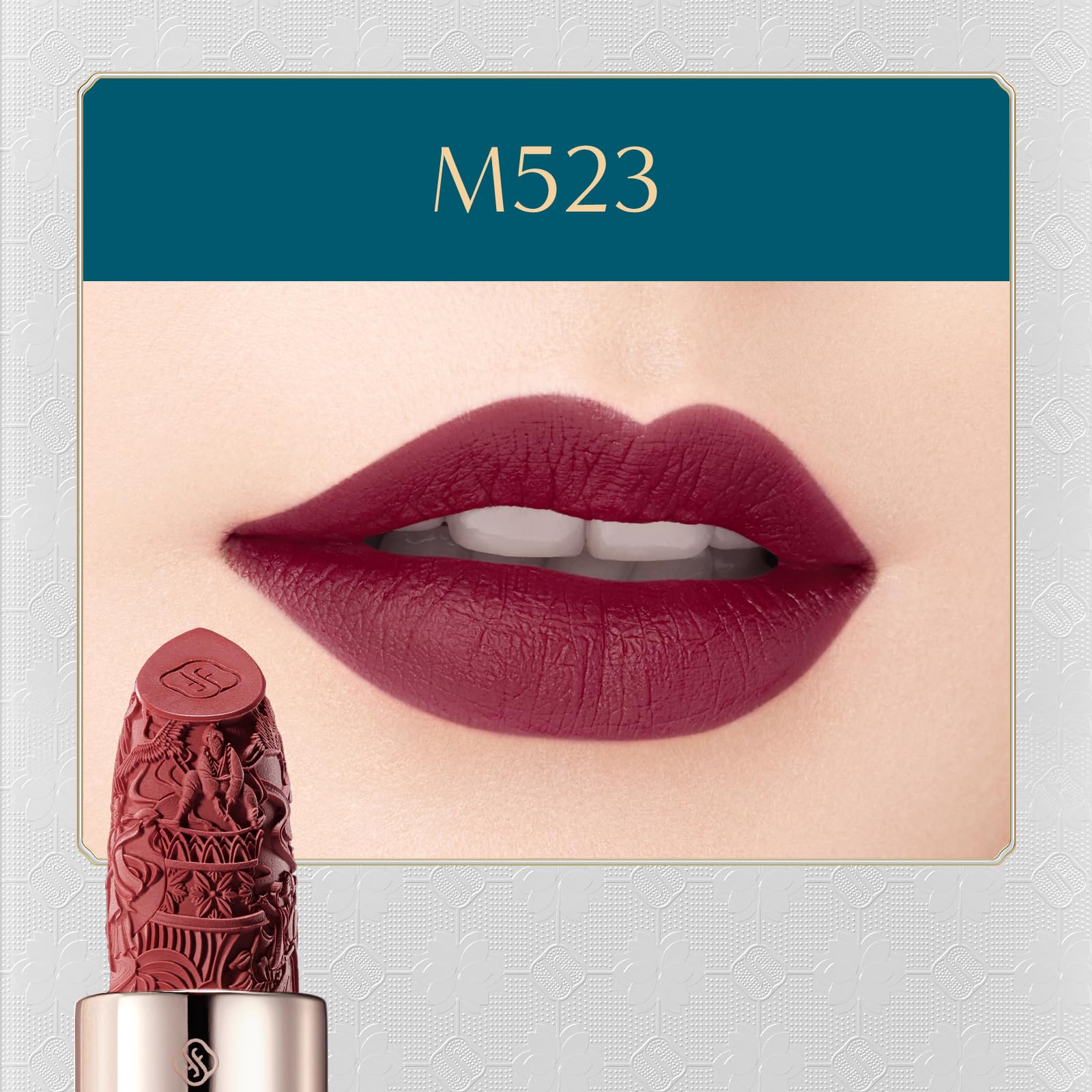 FLORASIS Blooming Rouge Porcelain Lipstick M523 Plum Royale – Porcelain Art Finish
