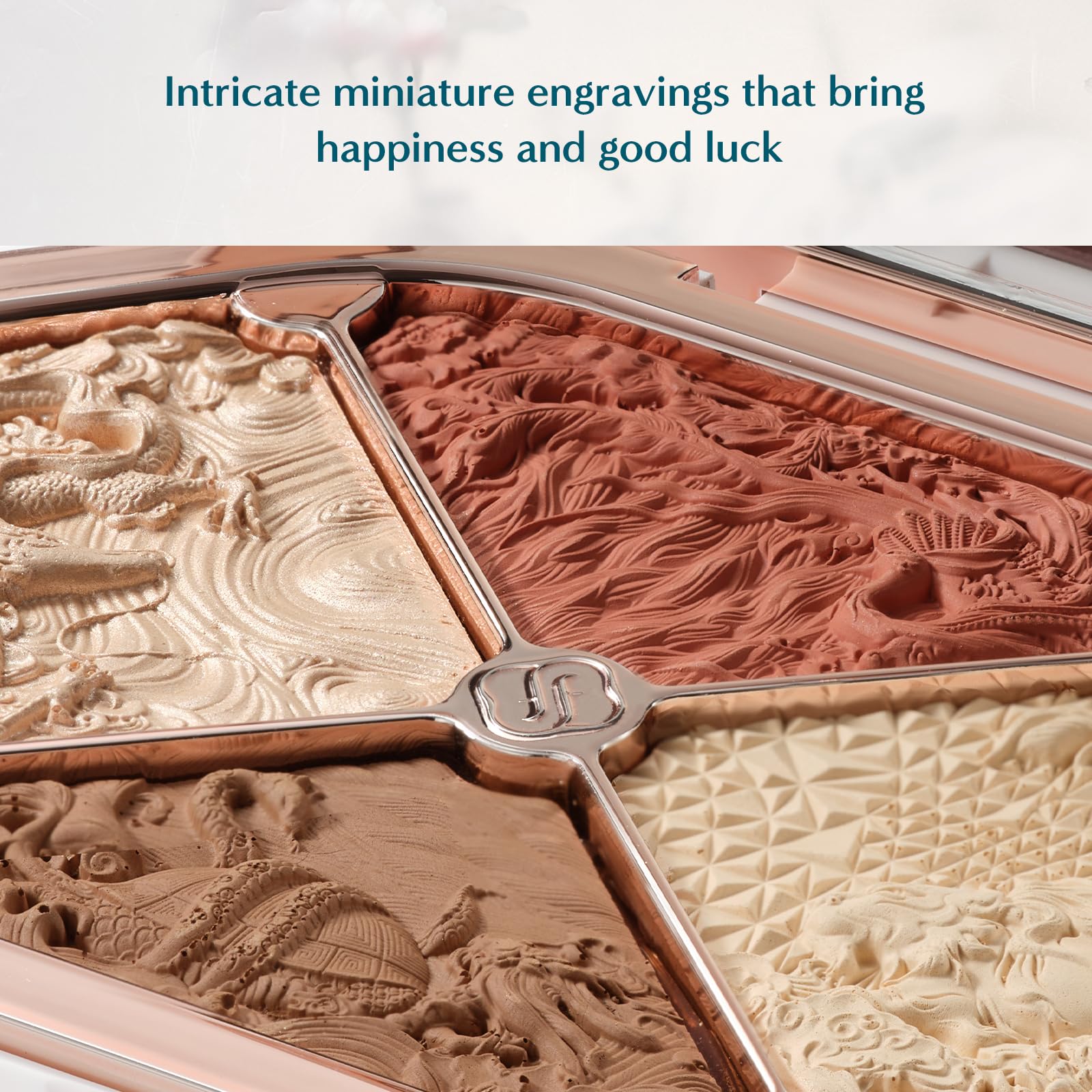 FLORASIS Eastern Beasts Sculpting Palette – Ode to Embroidery (01 Constellation), 4-in-1 Makeup