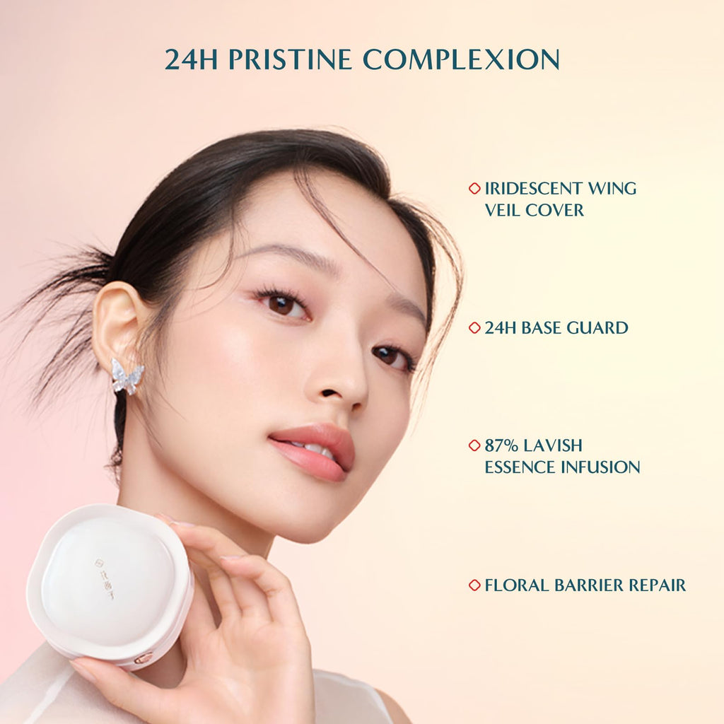 Florasis Flawless Jade Cushion Foundation N30 Bathing Beauty — Weightless Matte, Breathable Coverage